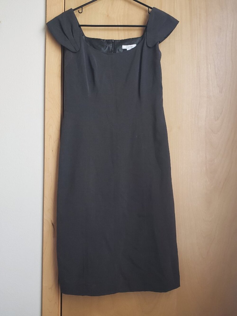 Charcoal Dressbarn Fitted Knee-Length Dress Size 4